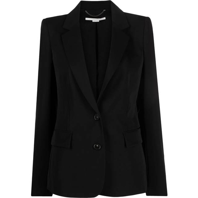 Stella McCartney - single-breasted wool blazer - women - Wool/Spandex/Elastane/Viscose/Cotton - 42 - Black