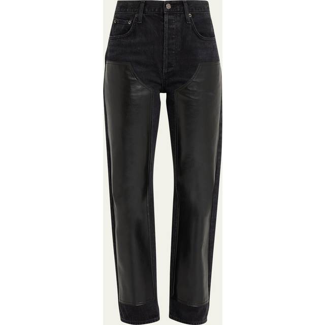 AGOLDE Black Ryder Jeans - Ink/Detox (Wshd Blk) - WAIST US 23