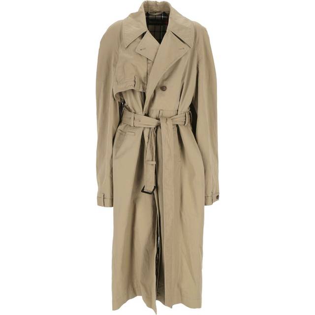 Balenciaga-Deconstructed Trench E Impermeabili Beige-Donna - 36FR