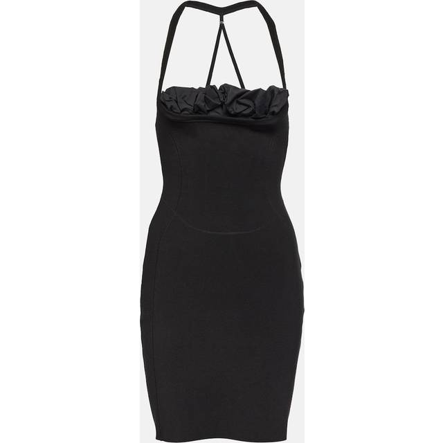 JACQUEMUS Black Le Chouchou 'La Robe Maille Croissant' Minidress - 990 Black - FR 44