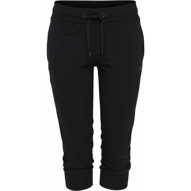 Lina Sweatsydda Capribyxor Svart Dam