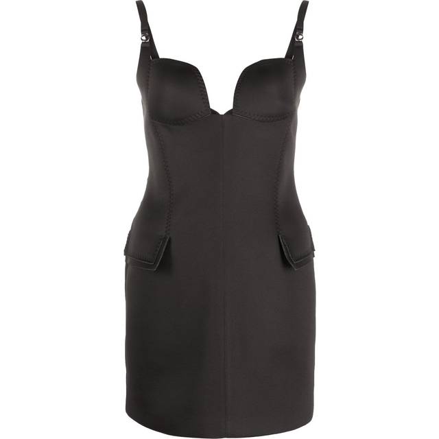 Coperni - mini bustier dress - women - Acetate/Viscose/Polyurethane/Polyester - 38 - Black