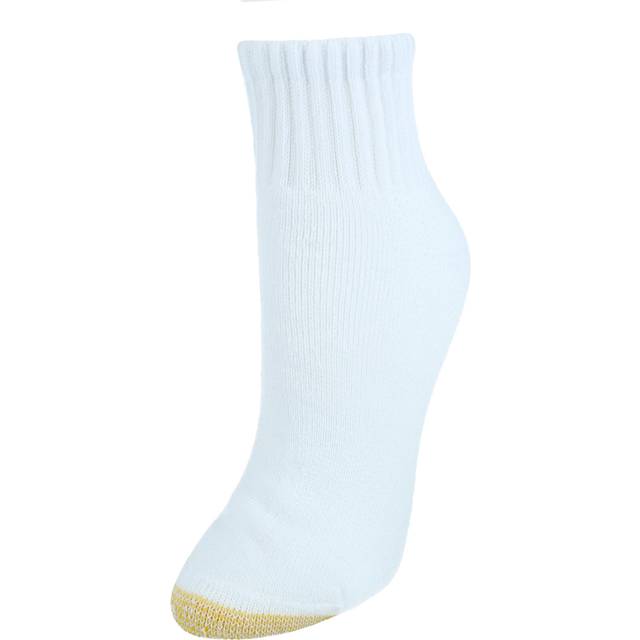 Gold Toe Women&#39;s Aqua FX Quarter Socks (3 Pair) - White one size (one size)