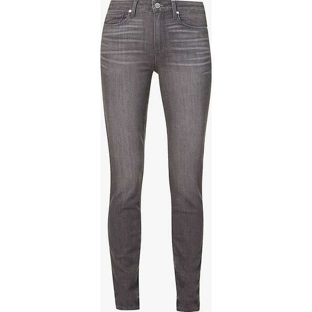 Paige Womens Grey Hoxton Skinny High-rise Stretch-denim Jeans 24 - GREY