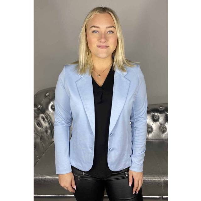 FREE/QUENT Jacket From Freequent In A Soft And Stretchy Material. The Jacket Has A Simple S |Blå |M