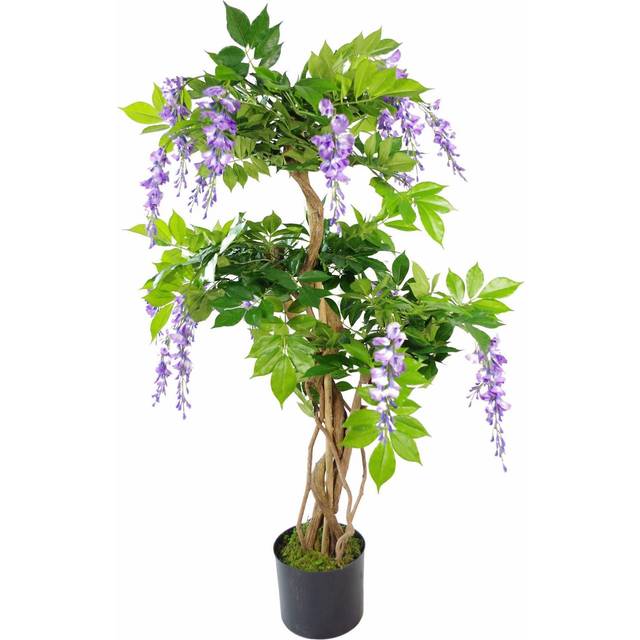 110cm Artificial Wisteria Tree - Green (110cm H X 70cm W X 70cm D)