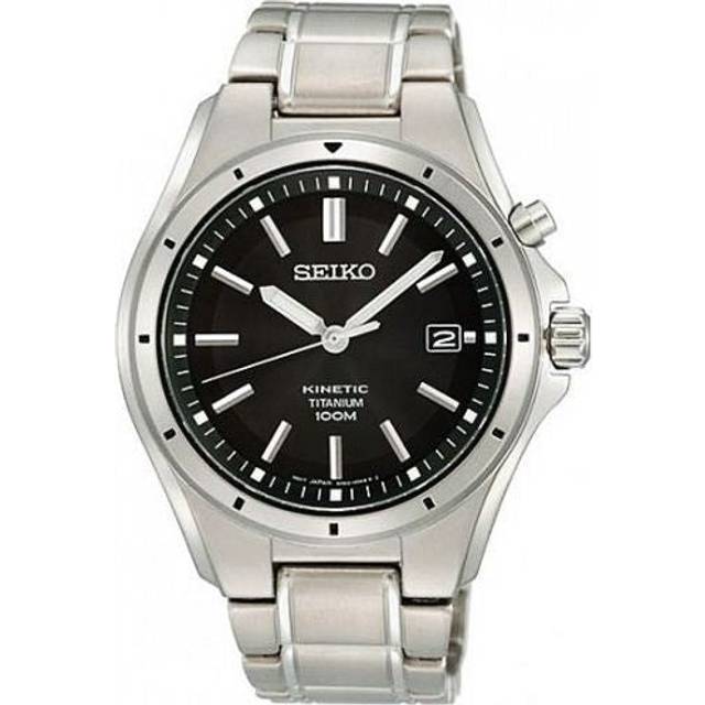 Seiko Watch Kinetic Titanium - Black