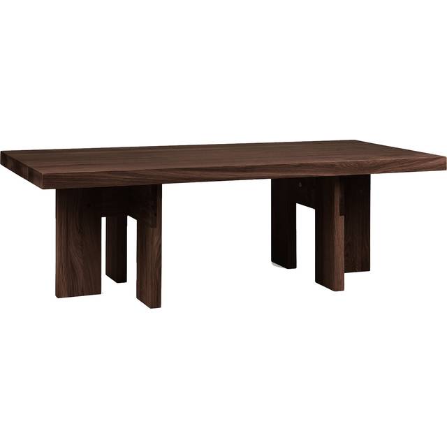 Farmhouse Coffee Table 52x105 cm, Dark Oak