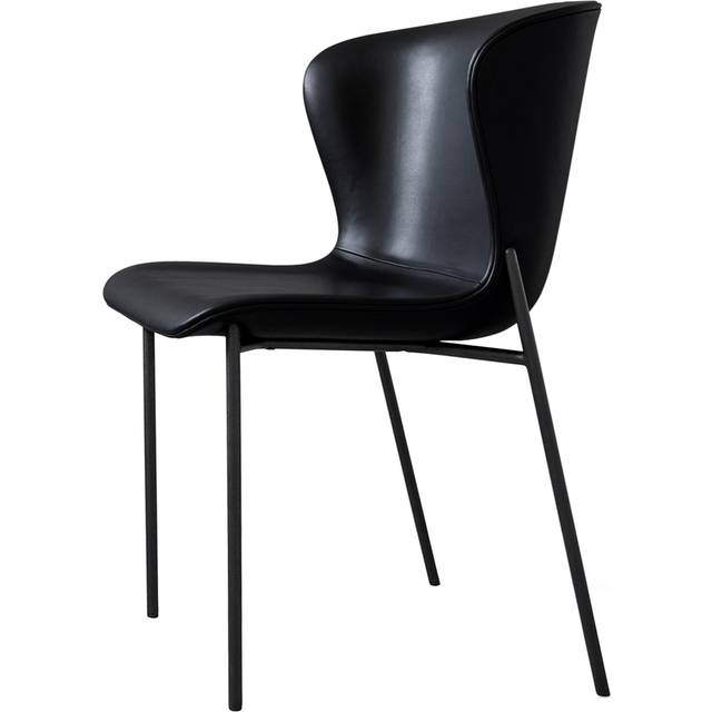 Pipe Chair, Black Leather / Black Steel