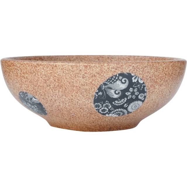vidaXL Countertop Basin Brown and Blue Round Φ41x14 cm Ceramic