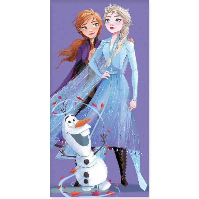 Badhandduk - 70x140 cm - Frost - Anna och Elsa - 100% Bomull - Licens / Motiv (70x140 cm)