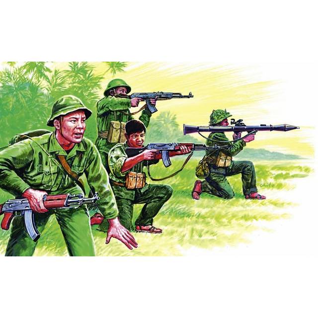Tamiya Figurines of Vietnam soldiers of Vietnam war period Italeri 510006079, 1:72