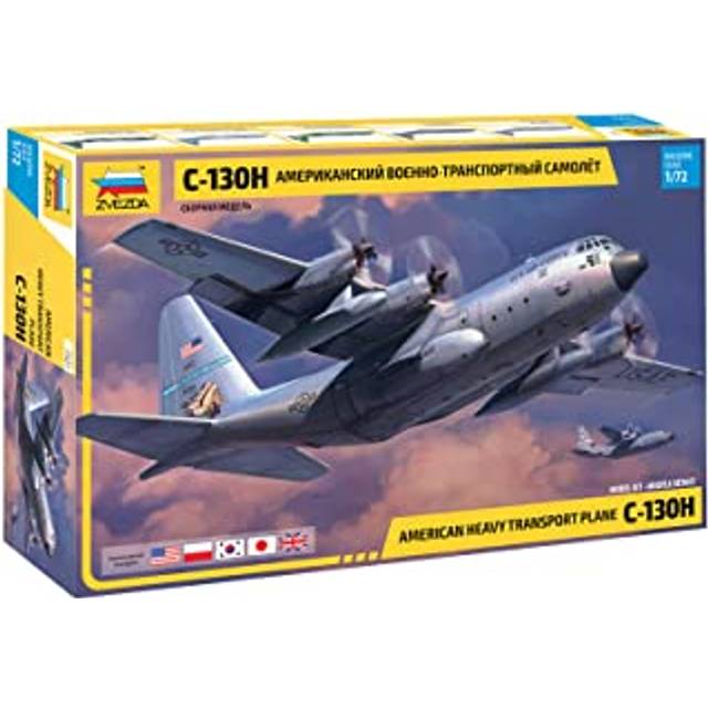 ZVEZDA 7321 American Heavy Transport Plane C-130H 1:72 Plastic Model Kit