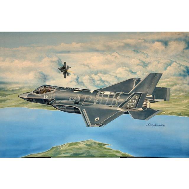 Trumpeter 1/32 Scale F-35A Lightning II Model Kit - Black