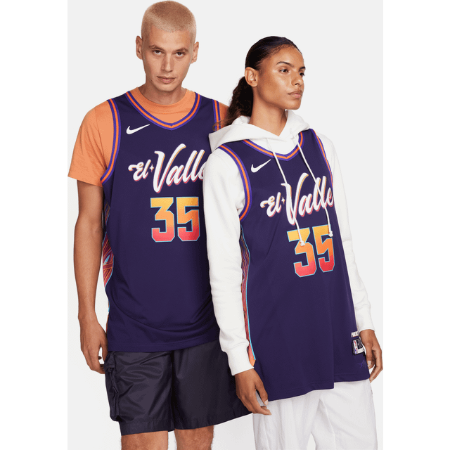 Nike NBA Kevin Durant Phoenix Suns 2023/24 City Edition Authentic Jersey #35 DX8773-536 - Purple - L