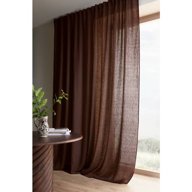 Ellos Home - Multibandslängd Malva Wide extra bred, 1 st i 100% lin - Brun