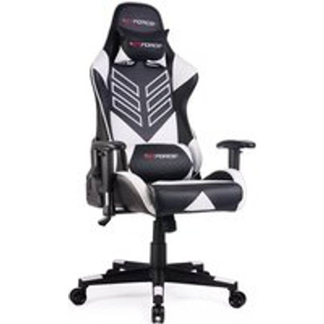 Gtforce Pro St Reclining Sports Racing Gaming Office Desk Pc Car Faux Leather Chair (white), White