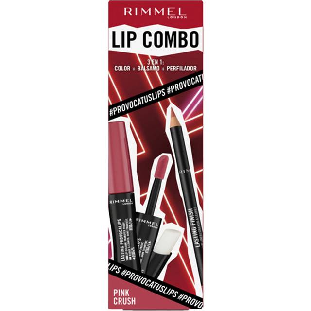 Rimmel Makeup Sæt Rimmel London Lip Combo 3 Dele Pink Crush