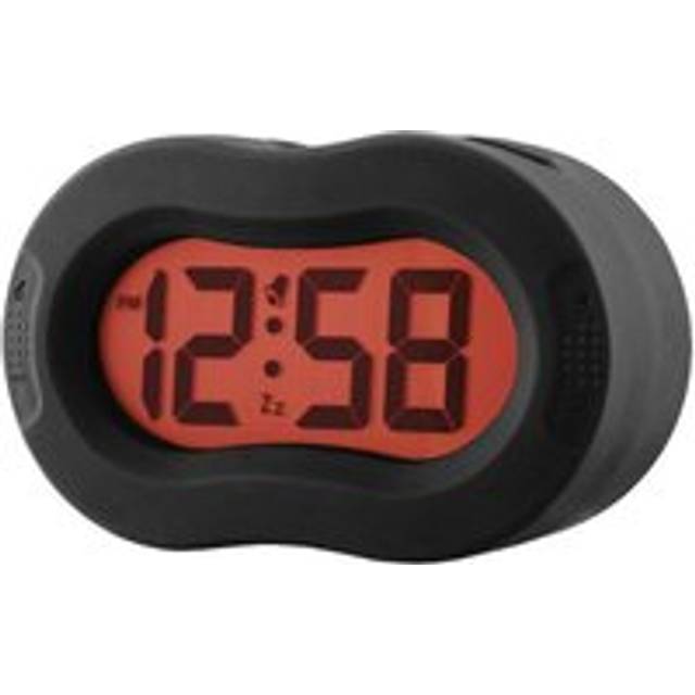 Acctim 15113 Vierra Alarm Clock, Black, Silicone, One Size