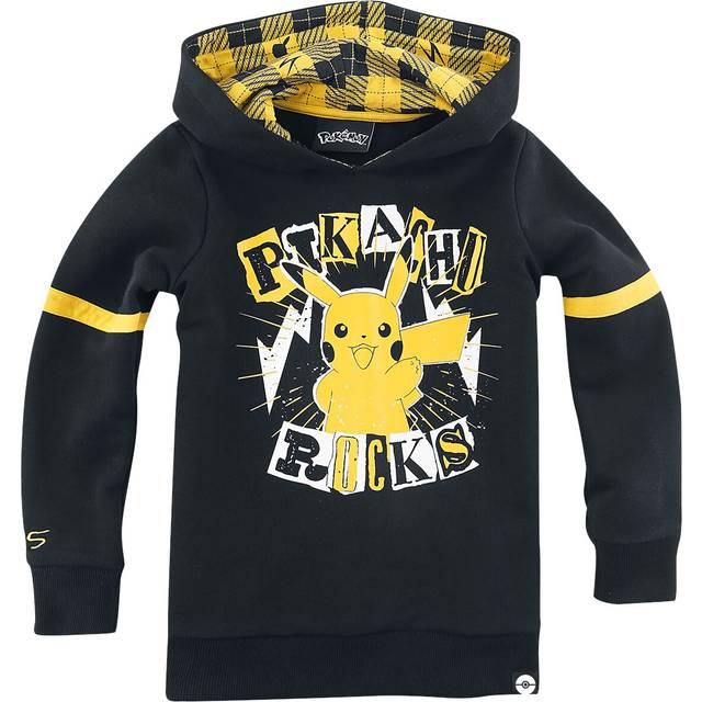 Pokémon Kids - Pikachu - Rocks Hoodie Sweater black yellow - 13-14 Years