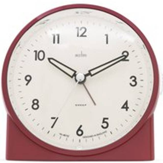 Acctim Arlo Non-Ticking Sweep Luminous Tipped Hands Analogue Backlight Alarm Clock - Spice (11.5cm H X 11.5cm W X 6cm D)