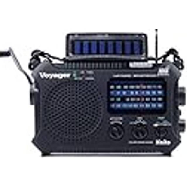 Kaito KA500 5-way Powered Emergency AM/FM/SW NOAA Weather Alert Radio with Solar,Dynamo Crank,Flashlight and Reading Lamp, Color Black