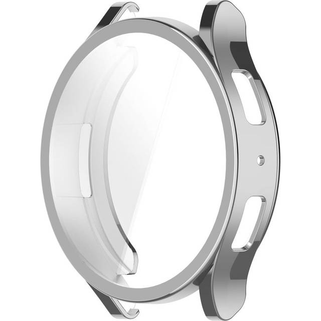 Samsung Galaxy Watch 6 (40mm) Plast Skal m. Inbyggt Skärmskydd - Silver