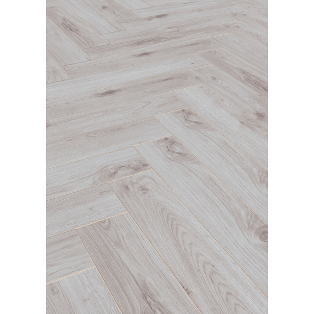 Kronotex Bordeaux Oak - Herringbone 8mm Laminate Flooring (122367)
