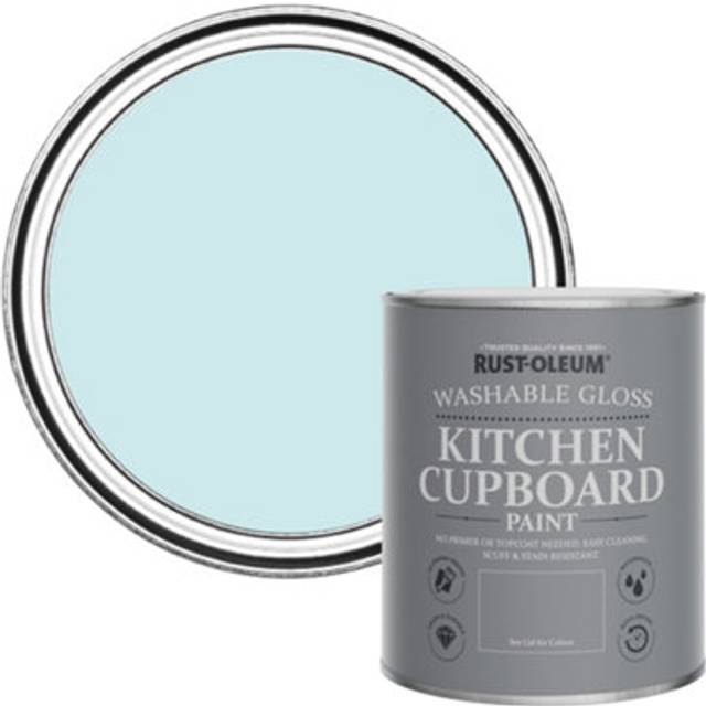 Rust-Oleum Kitchen Cupboard Paint, Gloss Finish - DUCK EGG - 750ml - Blue