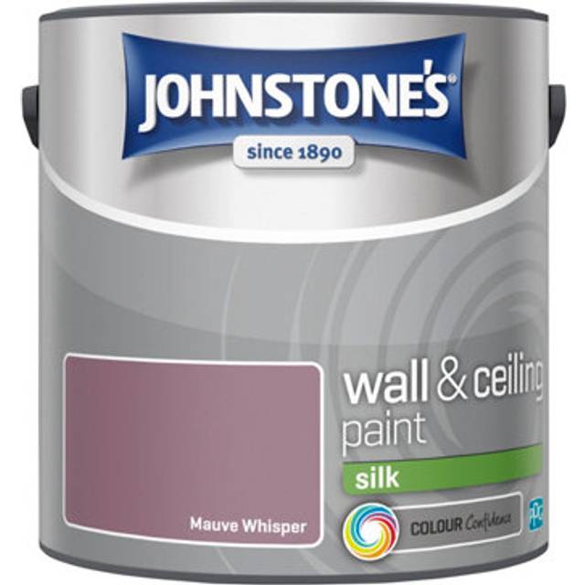 Johnstone's Silk Emulsion Paint, 2.5L, Mauve Whisper