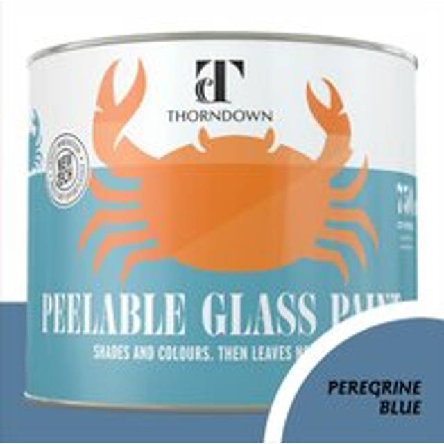 Thorndown Peregrine Blue Peelable Glass Paint 750 ml - Opaque, Blue