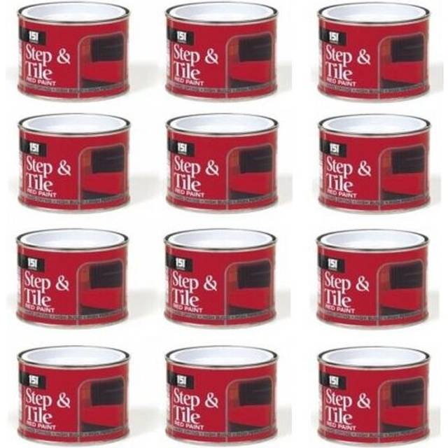 12 x Tins Of 151 Step & Tile Red Paint, 180ml, DIY