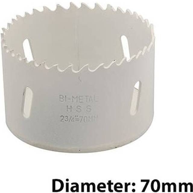 Bi Metal Core Drill Bits 70mm Diameter HSS STEEL Wood Hole Saw Worktop Cutters