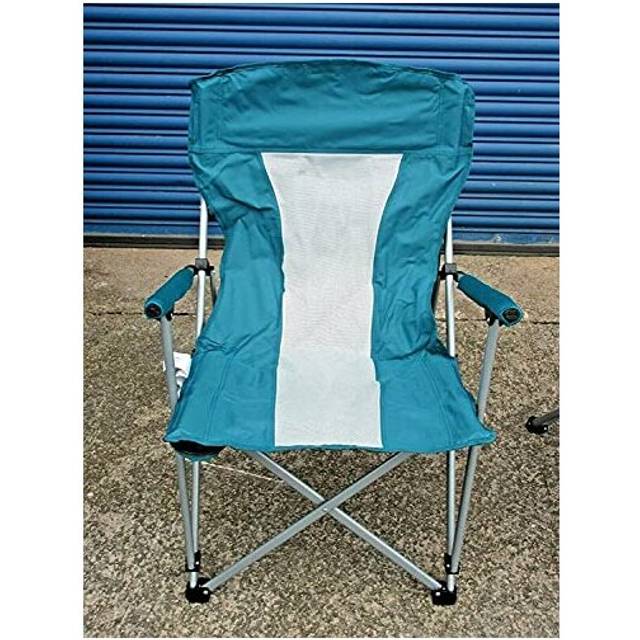 Camping Folding Chair 300 Lbs with Armrest and Pocket Heavy Duty Chair