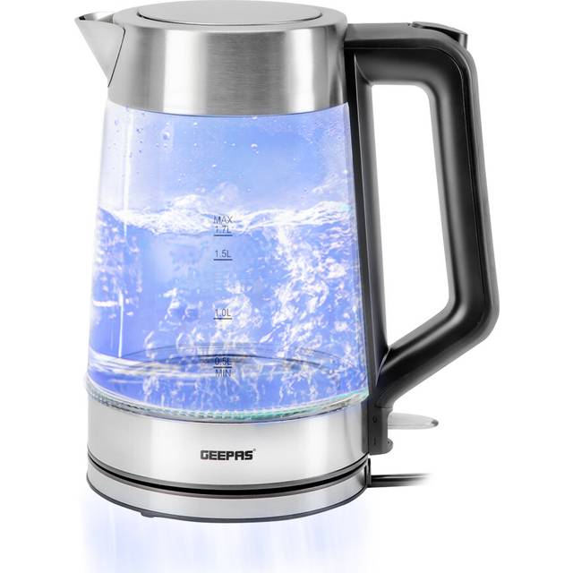 1.7L Illuminated LED Fast-Boil Clear Glass Kettle 3000W