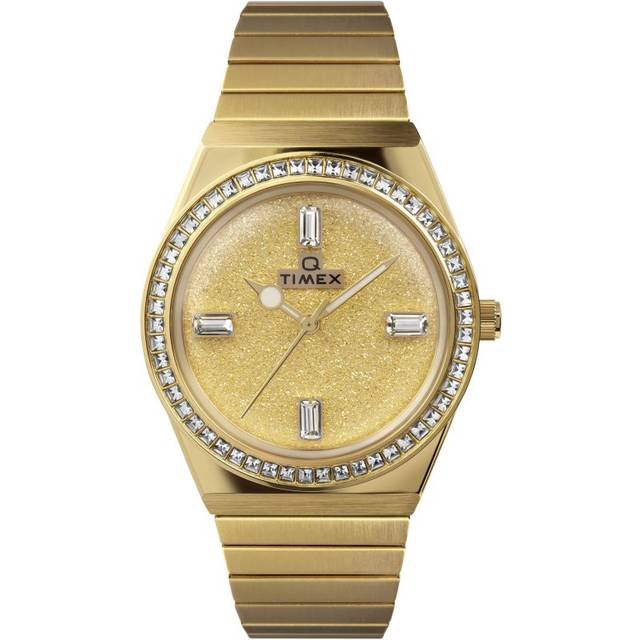 Timex Q Reissue WoMens Gold Watch TW2W10500 Stainless Steel (archived) - One Size