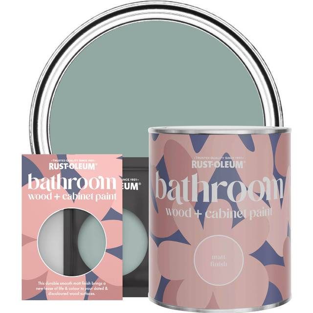 Rust-Oleum Bathroom Wood & Cabinet Paint, Matt Finish - GRESHAM BLUE - 750ml - Blue