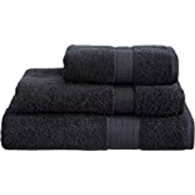 Luxury Ringspun Turkish Cotton Towel Range - Black / 0.5kg / Bath Towel / 130cm
