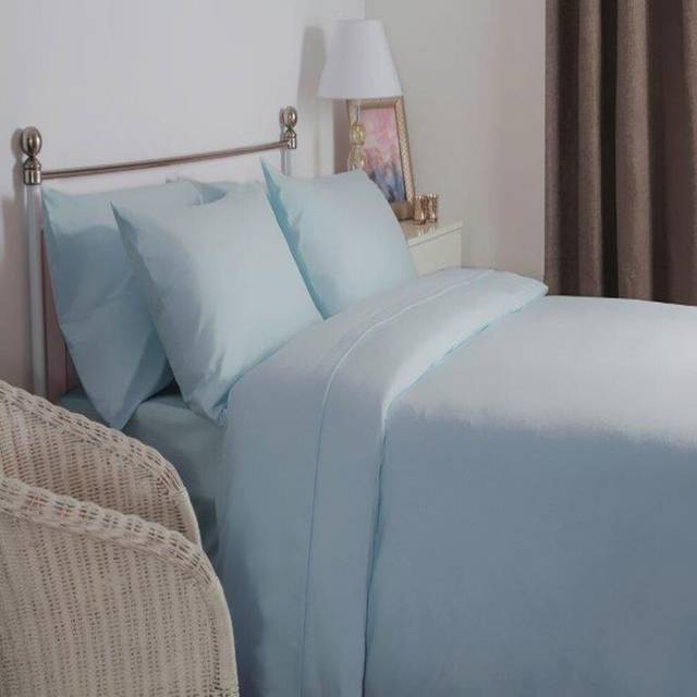 (Single, Blue) Belledorm Brushed Cotton Extra Deep Fitted Sheet