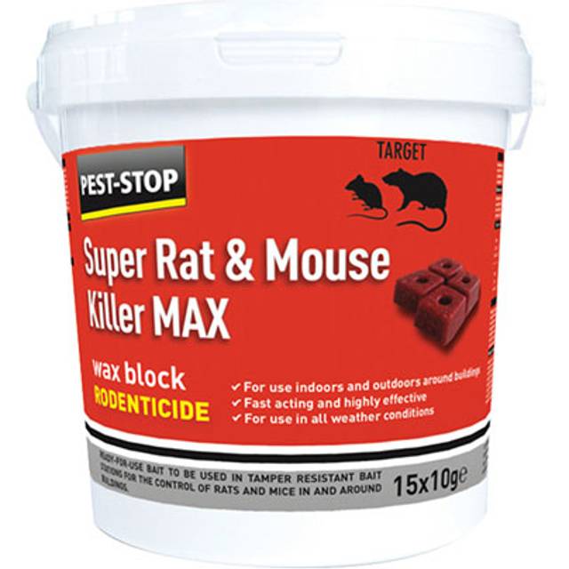 Pest Stop Super Rat and Mouse Killer MAX Wax Blocks