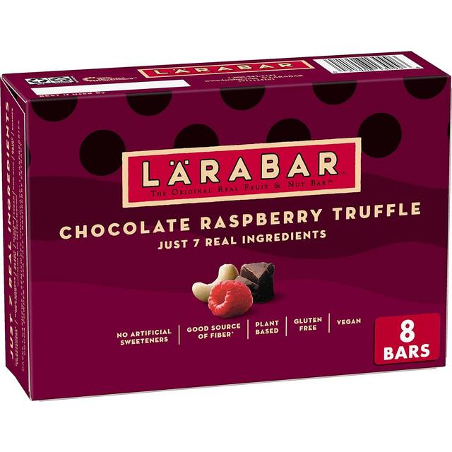 Larabar Gluten Free Fruit & Nut Bar Chocolate Raspberry Truffle 8 Bars