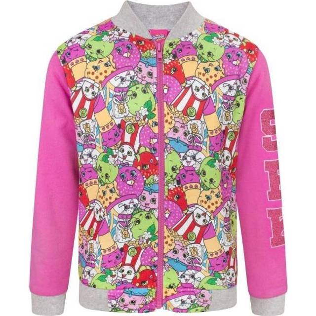 (7-8 Years, Pink) Shopkins Girls Bomber Jacket