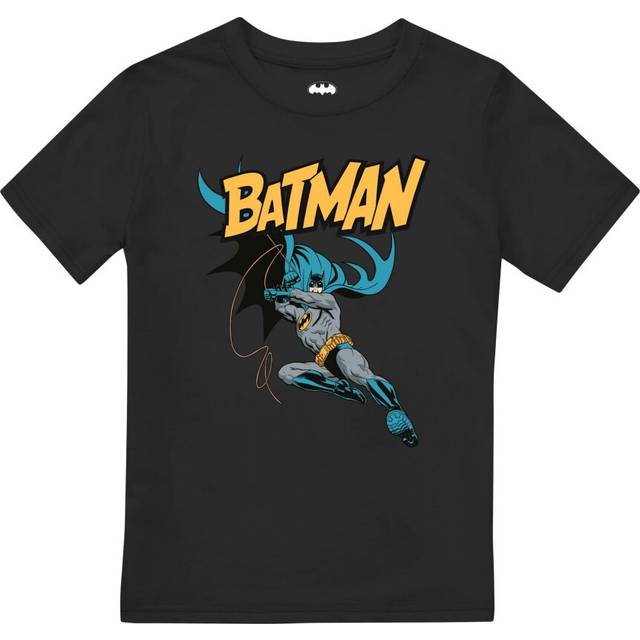 (7-8 Years, Black) Batman Boys Action T-Shirt