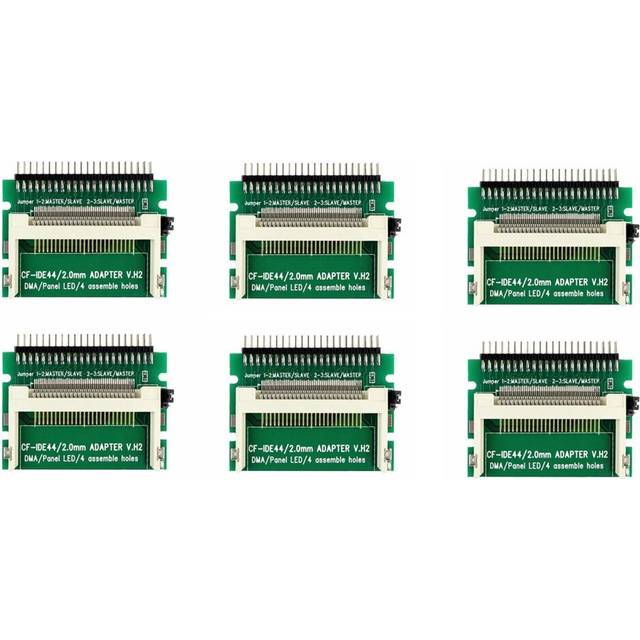 6X Compact Flash Cf Card to Ide 44Pin 2mm Male 2.5 Inch Hdd Bootable Adapter Converter