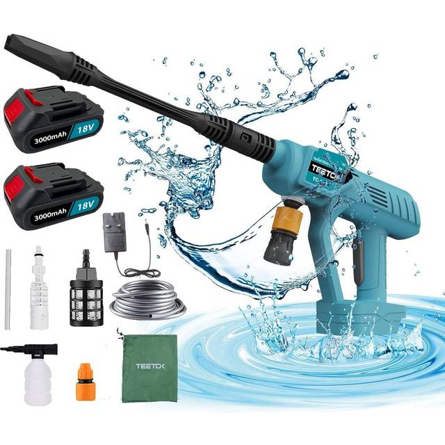 Pressure Washer Hose Car Jet Power Wash+2Battery 3A-Makita Compatible