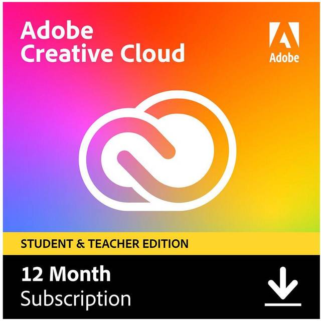 ADOBE Creative Cloud - Student & Teacher Edition, 1 Year (download)