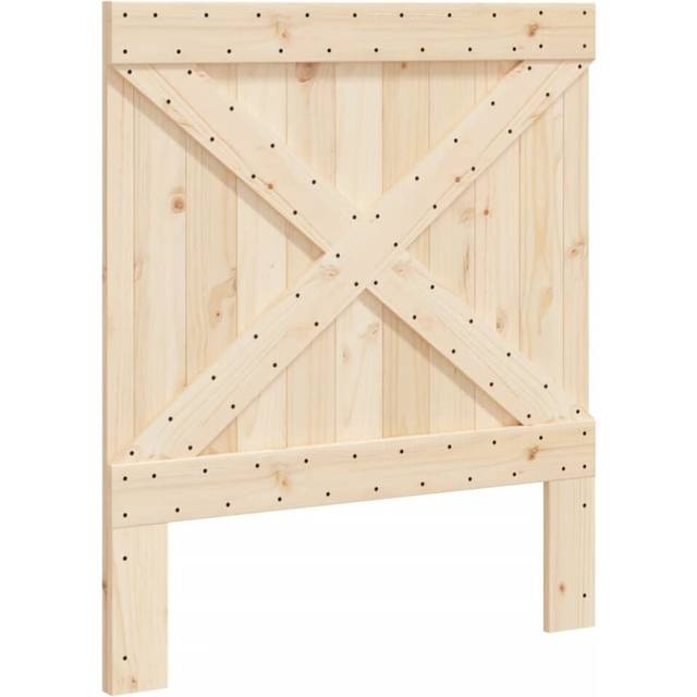 vidaXL Headboard 90x104 cm Solid Wood Pine - Brown