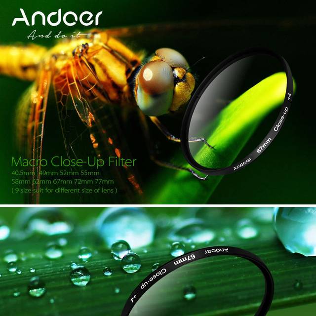 55mm UV+CPL+Close Up+4+Sterne 8-Punkt Polarizer Filter F Nikon Canon 55 mm