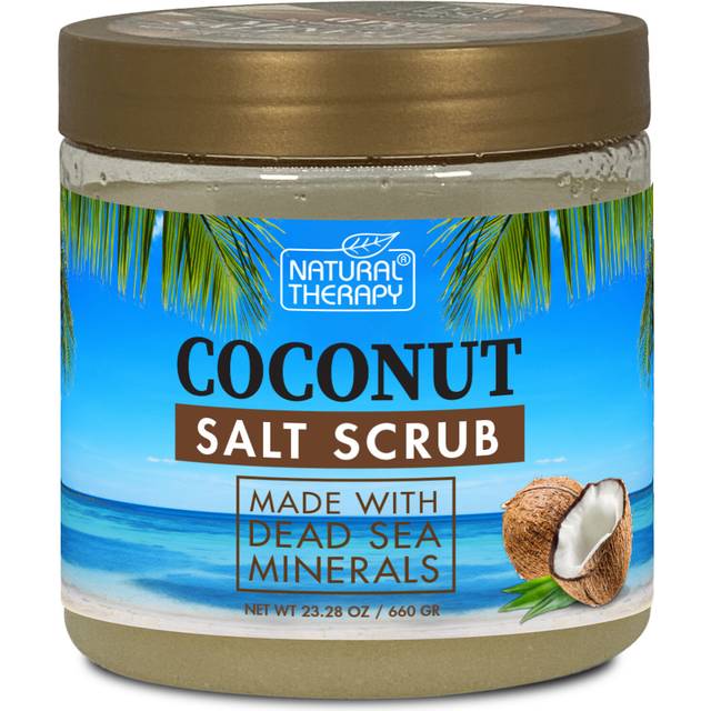 Natural Therapy Coconut Salt Scrub - Blue - 8 x 9 x 8cm