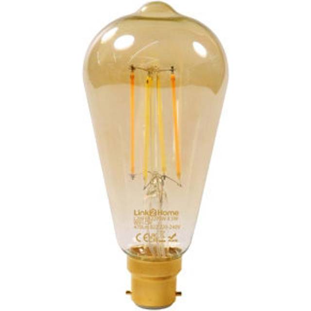 Link2Home 4.5w B22 WIFI Dimmable LED Filament Smart Bulb - ST64
